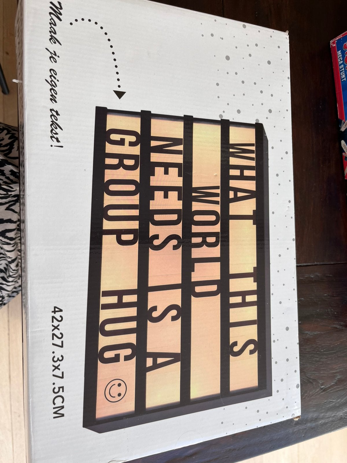 Lichtgevende/ verlichte letterbak, Ophalen of Verzenden, Zo goed als nieuw