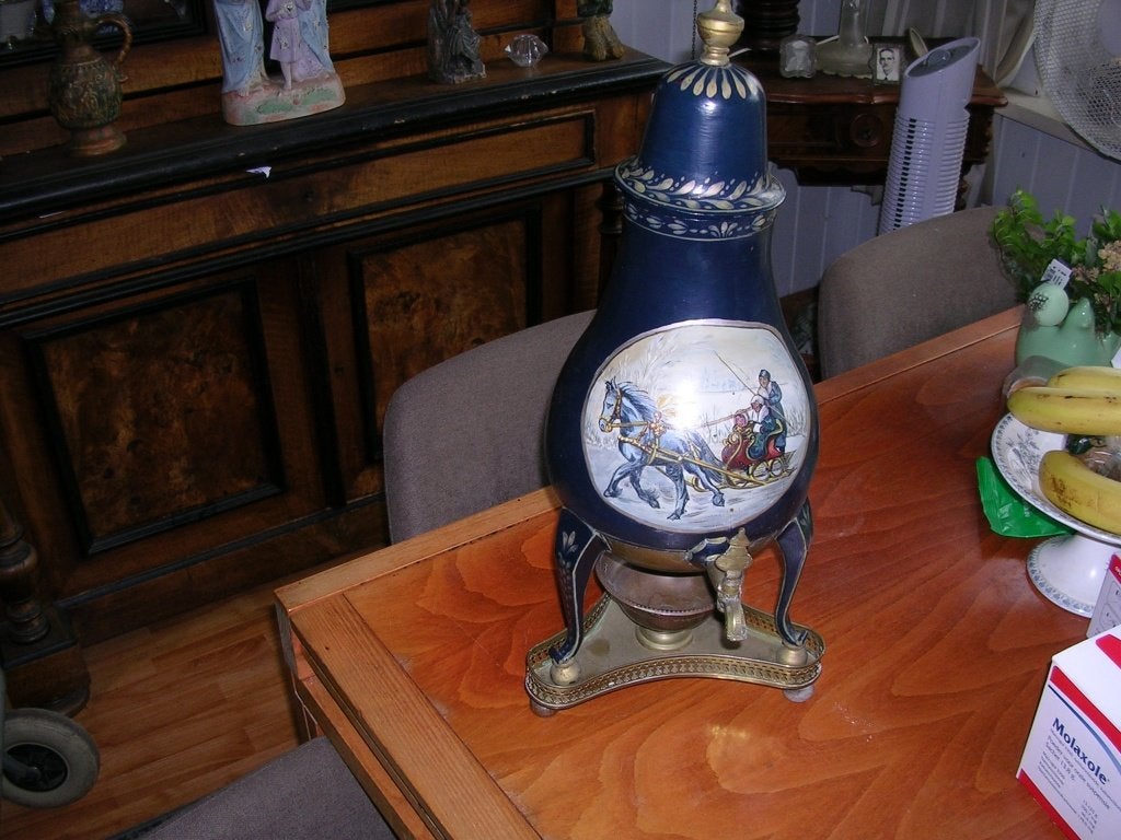 Beschilderde grote kraantjeskan ( geen tin ), Ophalen of Verzenden