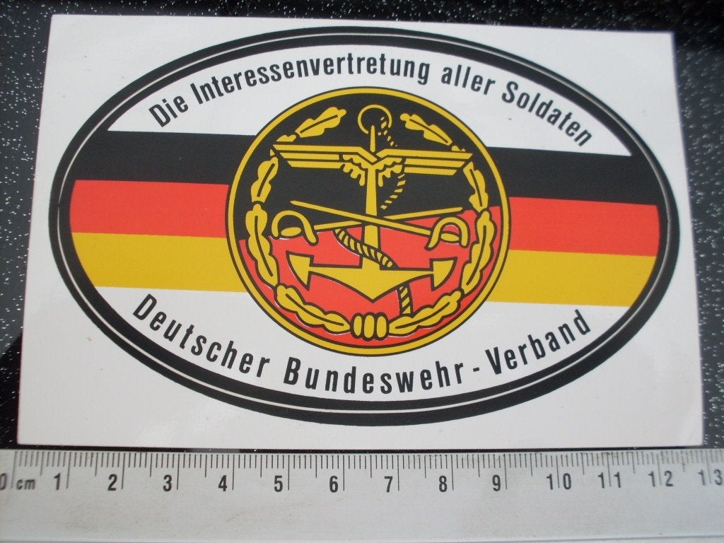 sticker Deutscher Bundeswehr Verband vakbond aller soldaten, Verzamelen, Stickers, Verzenden, Zo goed als nieuw, Bedrijf of Vereniging