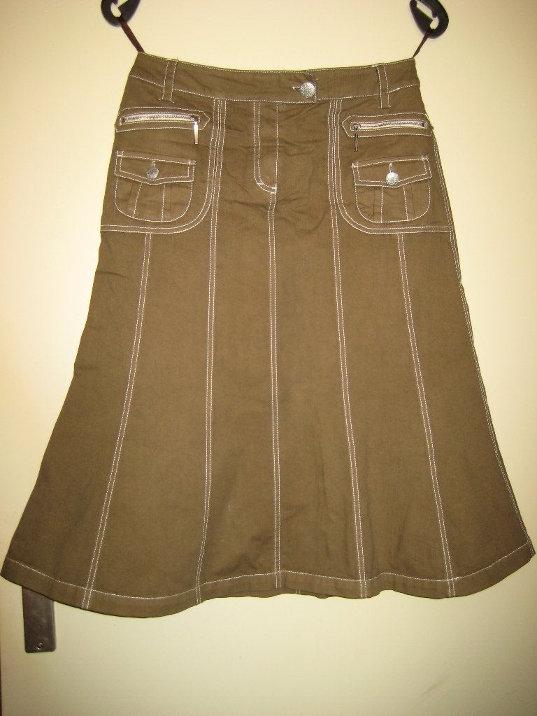 Bruine rok, 38, Apanage (2021-2-27), Kleding | Dames, Maat 38/40 (M), Bruin, Ophalen of Verzenden, Zo goed als nieuw