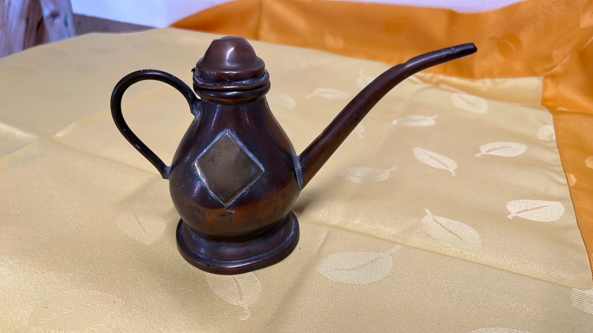 Antieke Koperen Oliedruppertje of Schenkkannetje, Antiek en Kunst, Antiek | Koper en Brons, Ophalen of Verzenden