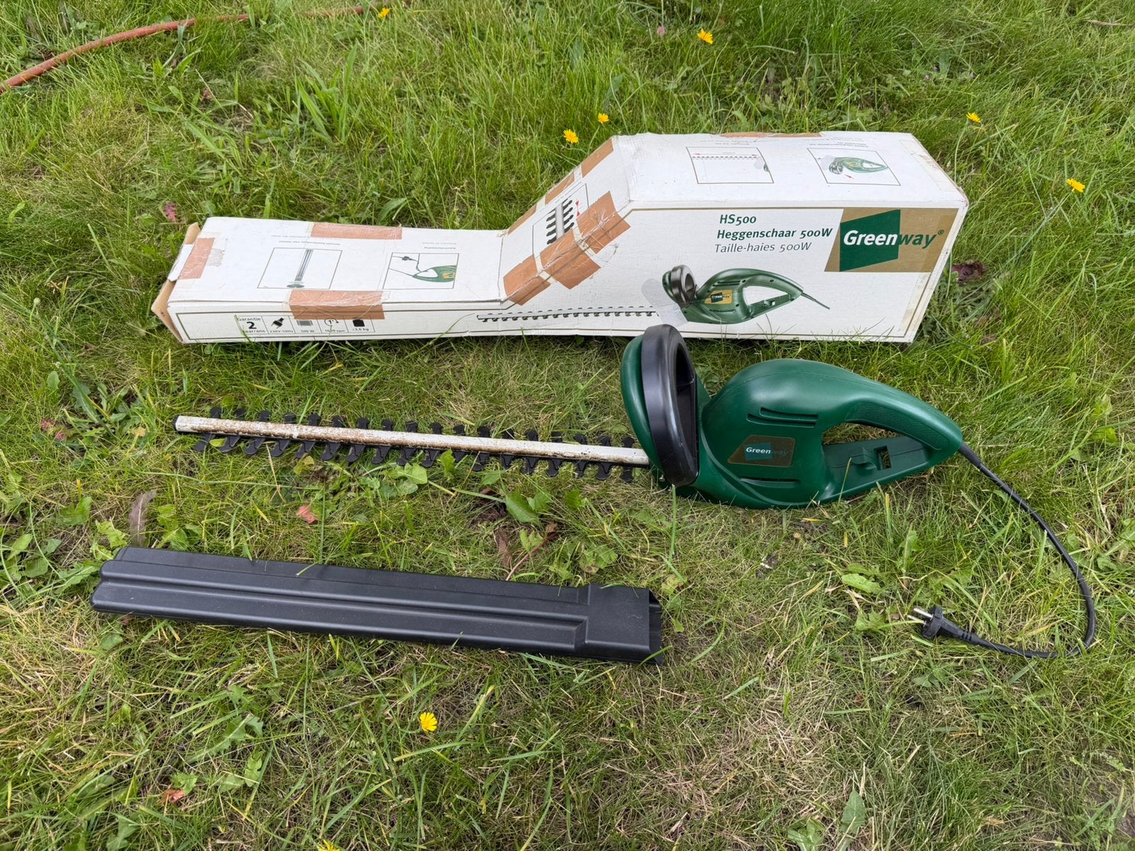 Greenway HS500 Heggenschaar 500w, Ophalen of Verzenden, Zo goed als nieuw, Elektrisch