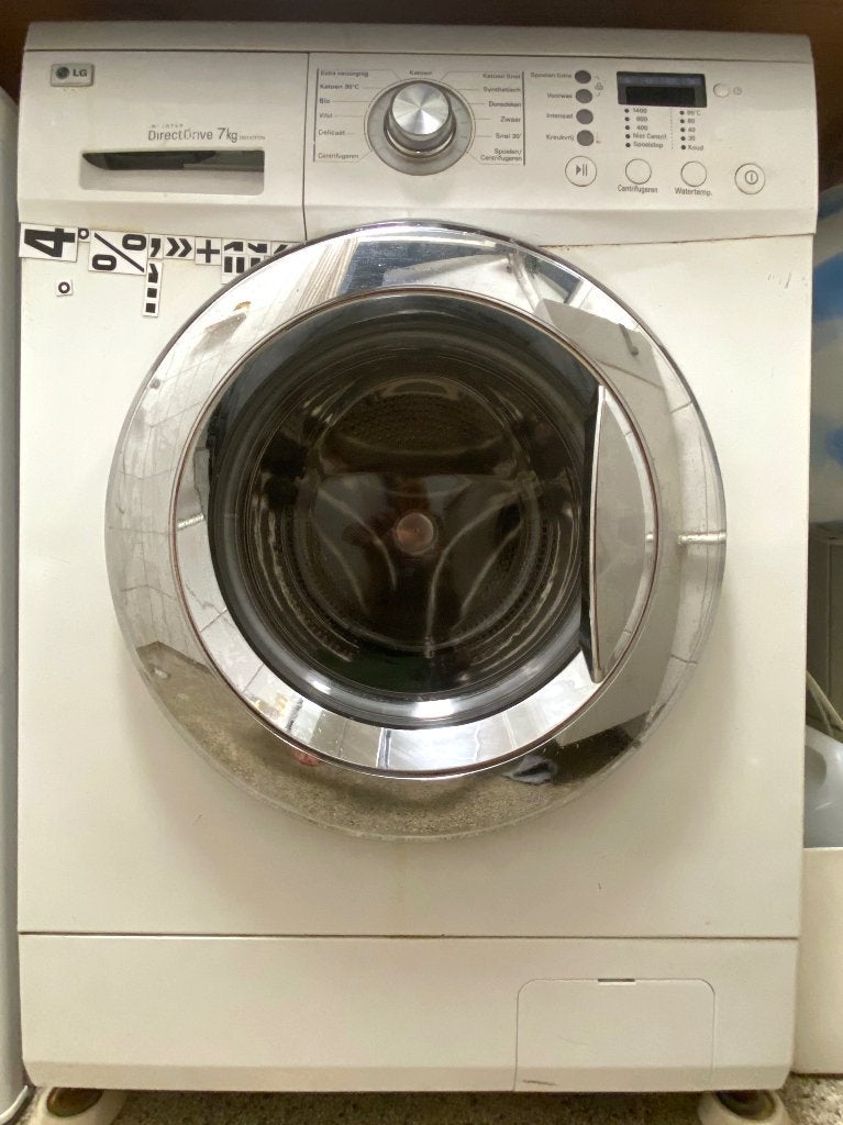 LG wasmachine - LG Direct Drive 7 kg DD147FDN, Witgoed en Apparatuur, Wasmachines, Ophalen, Gebruikt, Voorlader, Kort programma
