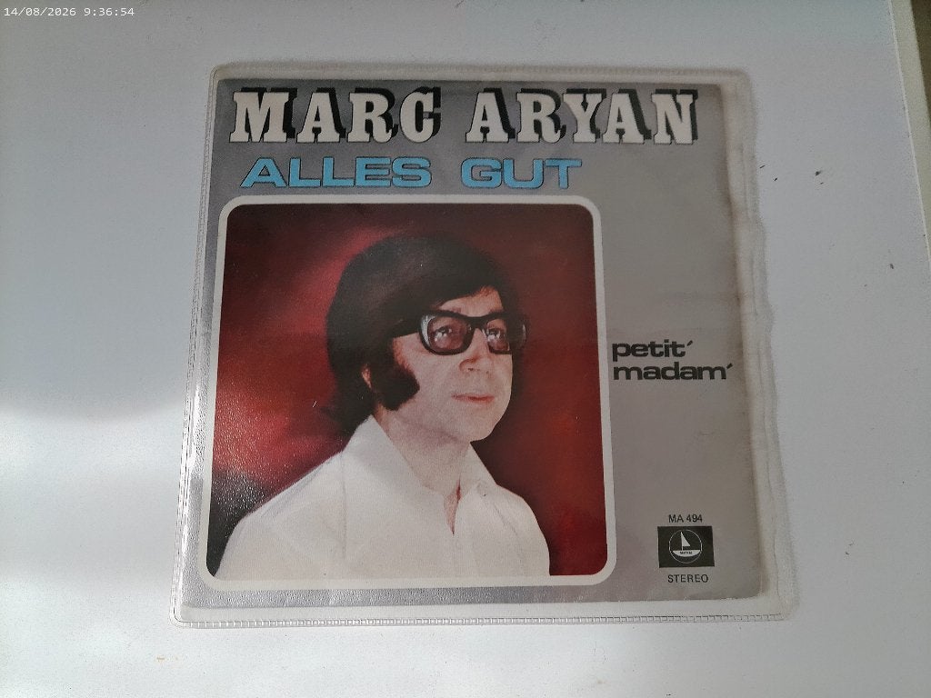 Marc Aryan - Alles Gut / Petit Madam, Cd's en Dvd's, Gebruikt, Fotohoes, 7 inch, Ophalen of Verzenden