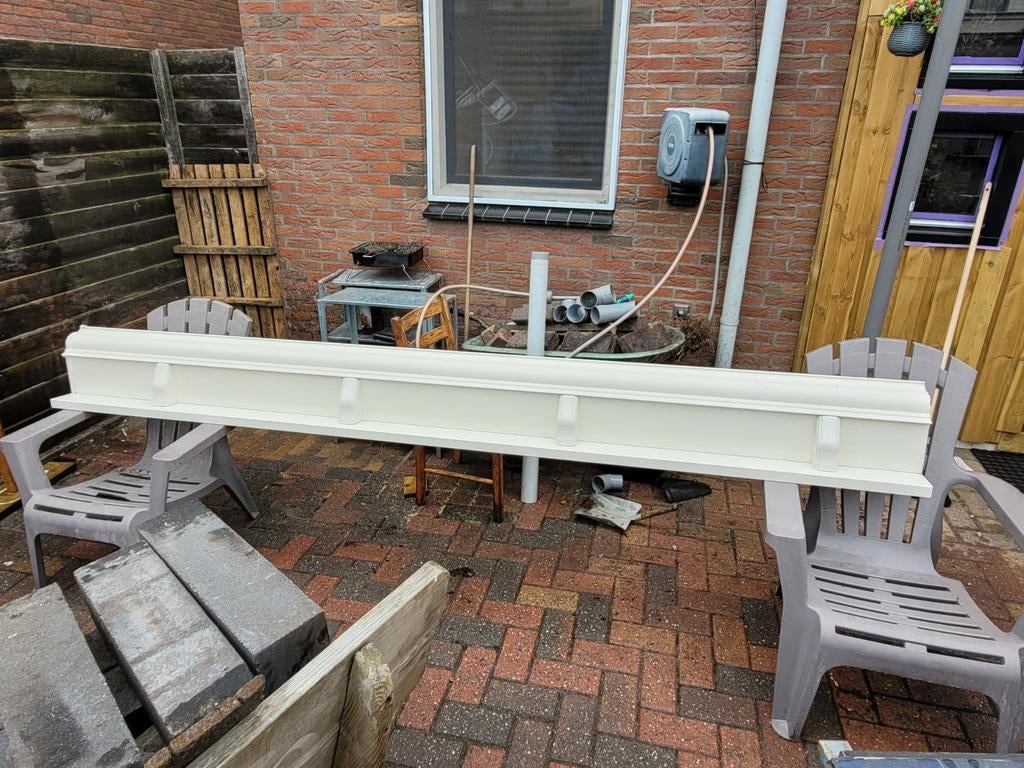 Dakgoot kunstof 3 meter, Ophalen, Gebruikt, Pvc, 2 tot 4 meter