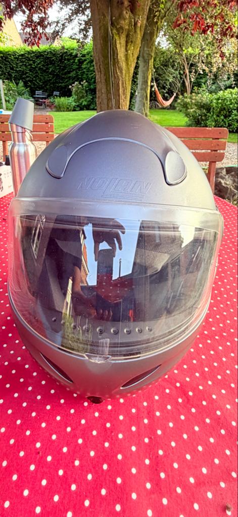 Nolan Systeemhelm - Grijs, Motoren, Kleding | Motorhelmen, Systeemhelm, Heren, Nolan, Ophalen of Verzenden