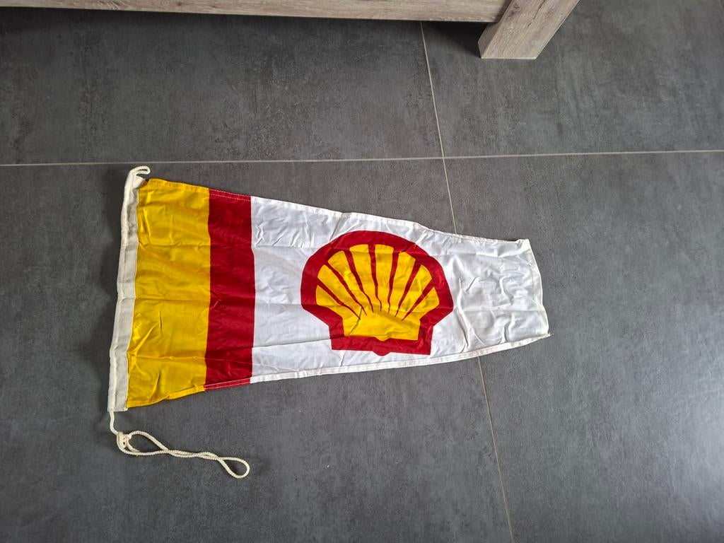 Shell vlag nr 2, Ophalen of Verzenden, Zo goed als nieuw, Reclamebord