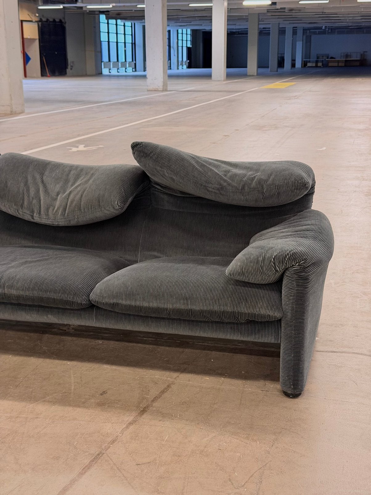 Cassina 3-zits Maralunga Bank | Vintage, Driepersoons, 75 tot 100 cm, Ophalen of Verzenden, Zo goed als nieuw
