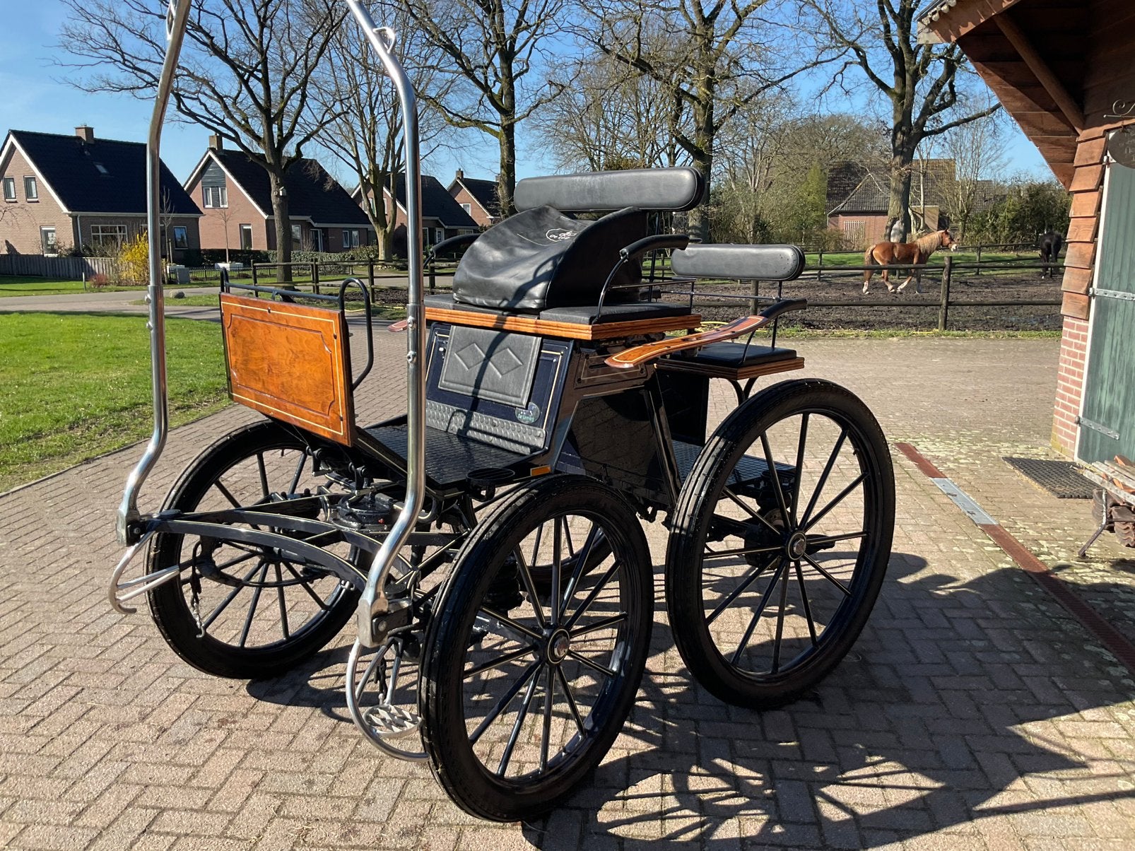Spider trainingswagen, Dieren en Toebehoren, Rijtuigen en Koetsen, Zo goed als nieuw, Overige typen, Paard