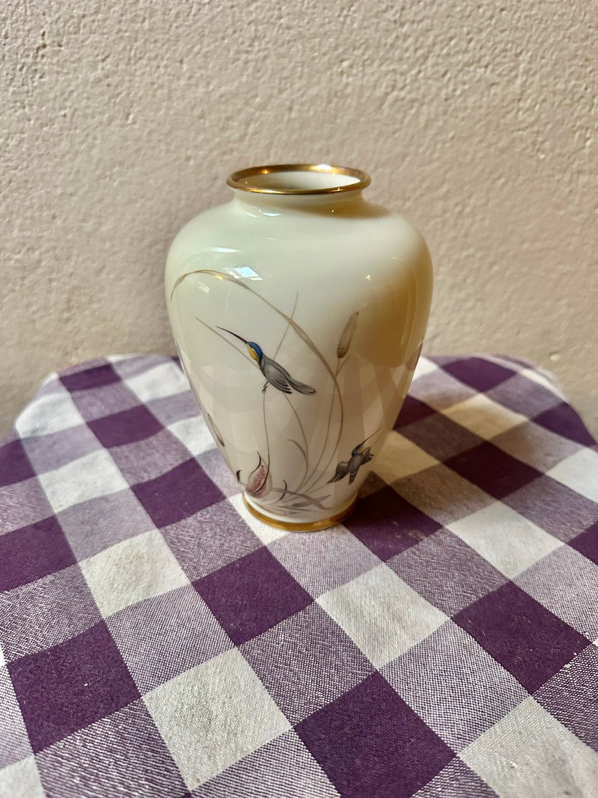 Vaasje Alka  Bavaria kolibri, Antiek en Kunst, Ophalen of Verzenden