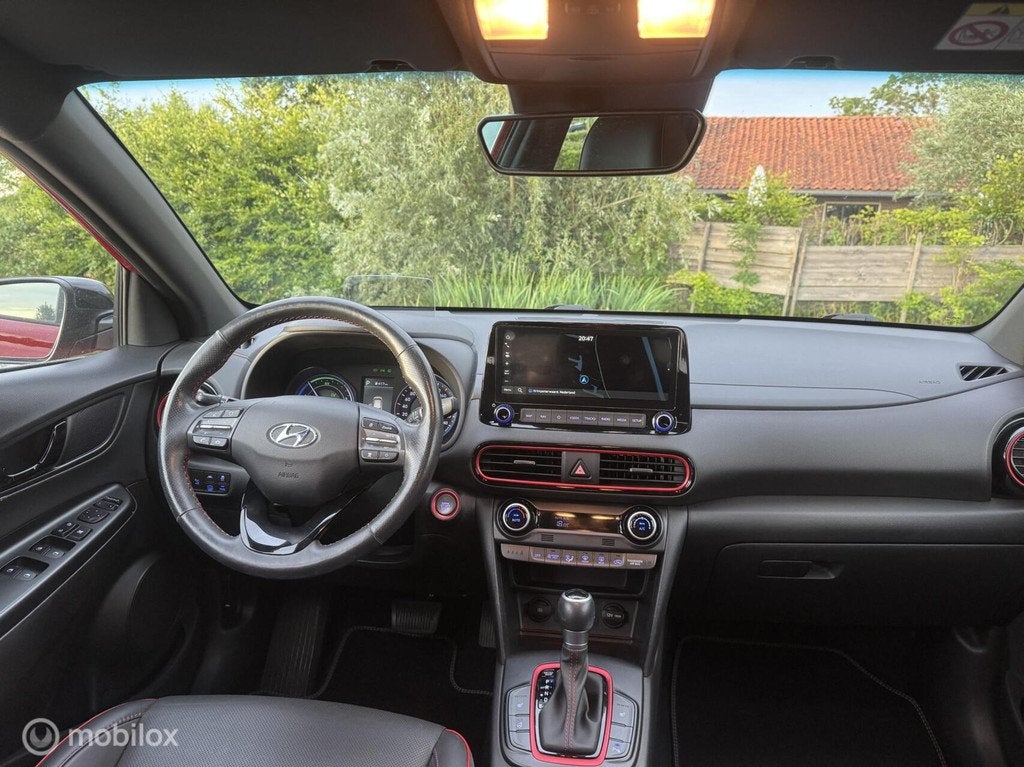 Hyundai Kona 1.6 GDI HEV | Leder | ACC | Stoelv. | Head-up, Auto's, Gebruikt, Euro 6, Bedrijf, Te koop