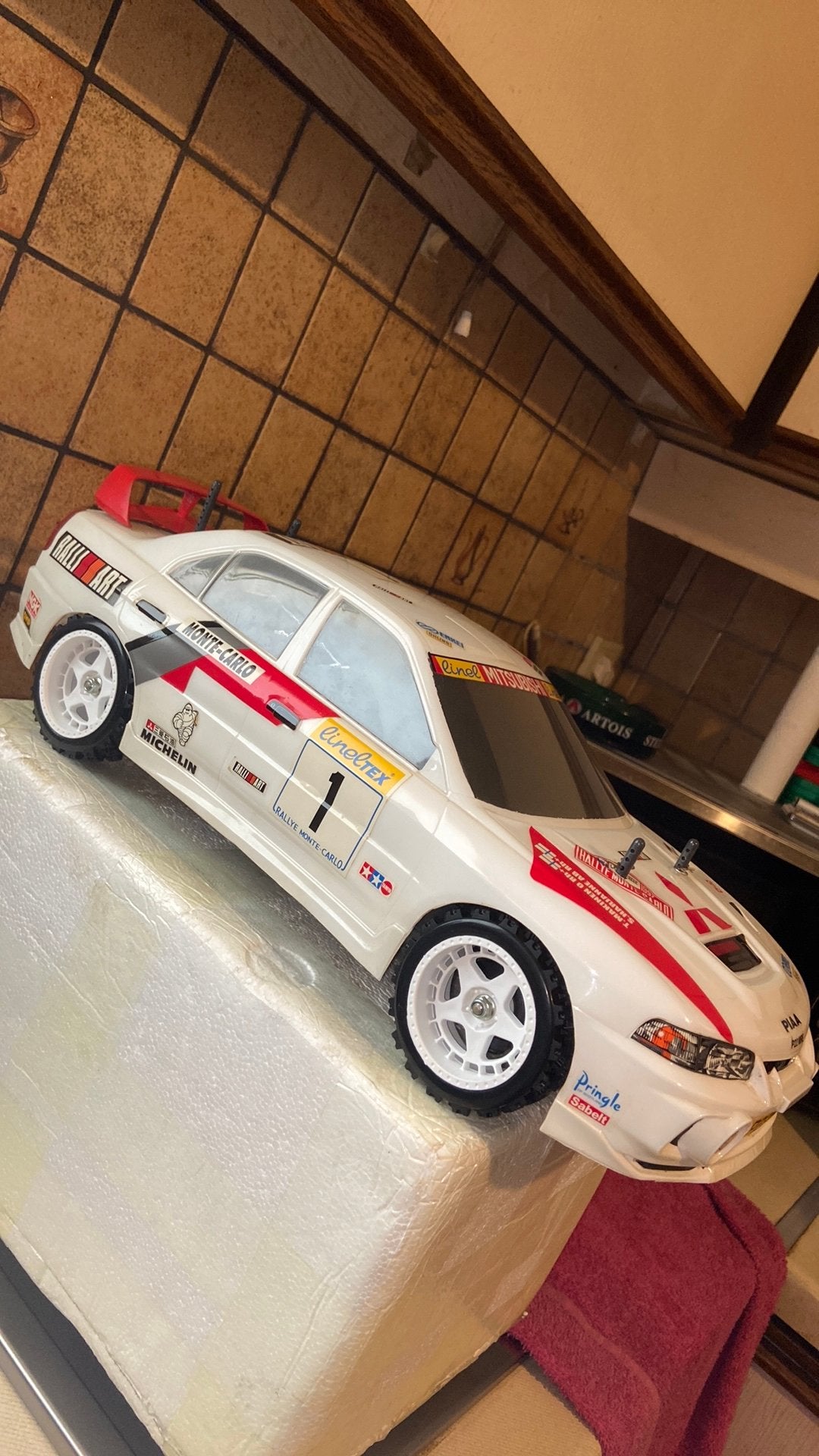 RC Tamiya Mitsubishi EVO IV 1999 Vintage TA03F  NIEUW, Elektro, Nieuw, Ophalen of Verzenden, Schaal 1:10