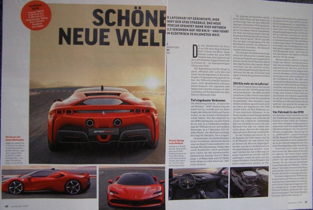 Ferrari SF90 Stradale (F173) ? Eerst 18x autotest lezen, Ophalen, Gelezen, Ferrari