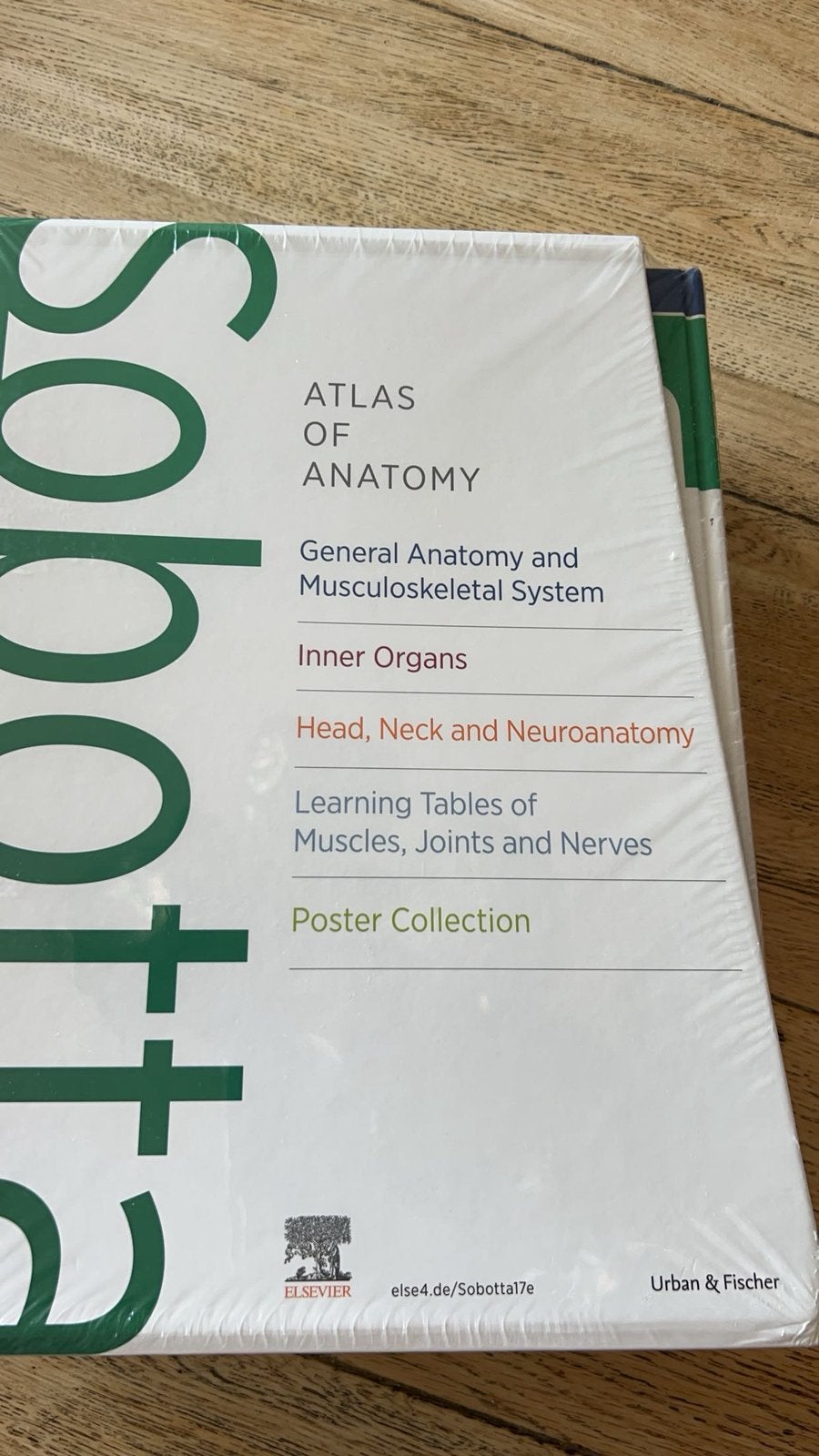 Sobotta Atlas of Anatomy 17e editie, Boeken, Ophalen of Verzenden, Beta, Zo goed als nieuw