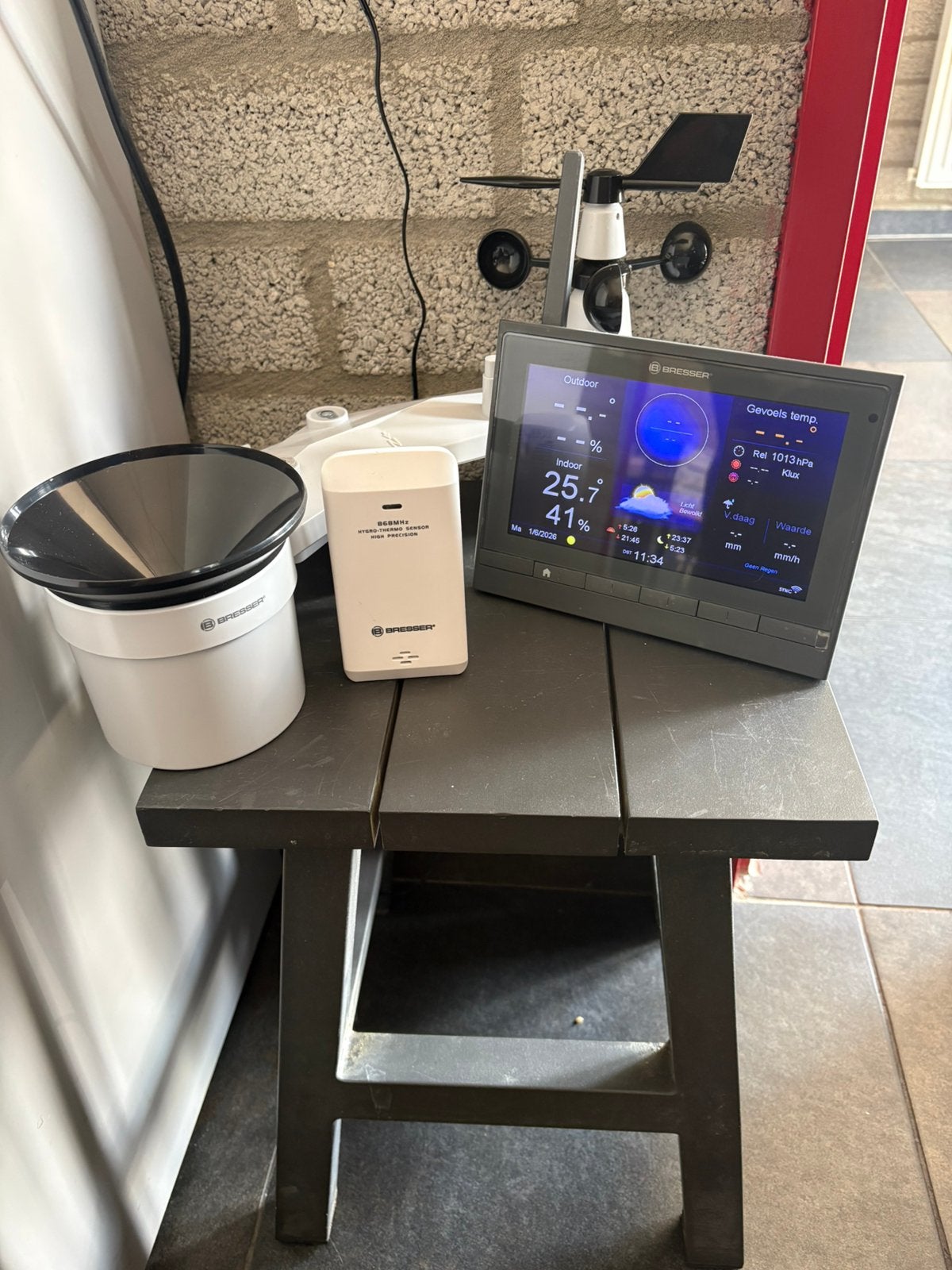 Bresser Meteo Champ Weerstation 7-in-1, Audio, Tv en Foto, Weerstations en Barometers, Nieuw, Weerstation, Ophalen