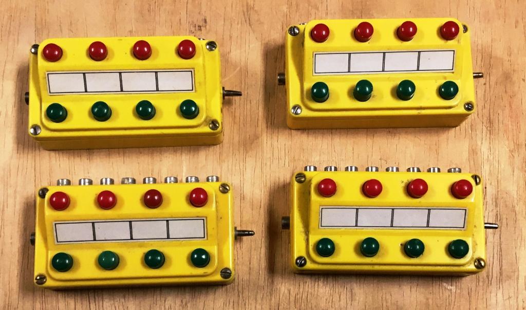 MäRKLIN # 4x 7072 SEINPLAAT voor wissels en seinen GEEL, Wisselstroom, Gebruikt, Rails, Ophalen of Verzenden