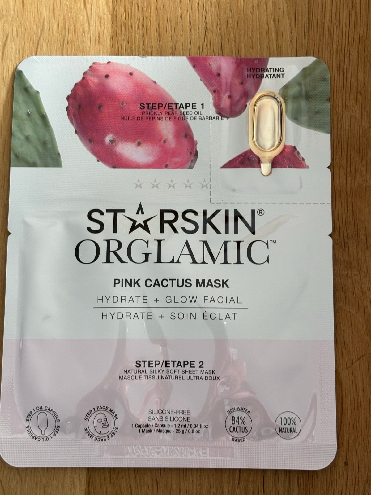 Starskin Orglamic Pink Cactus Masker - Hydrate + Glow, Sieraden, Tassen en Uiterlijk, Ophalen of Verzenden, Nieuw, Gehele gezicht
