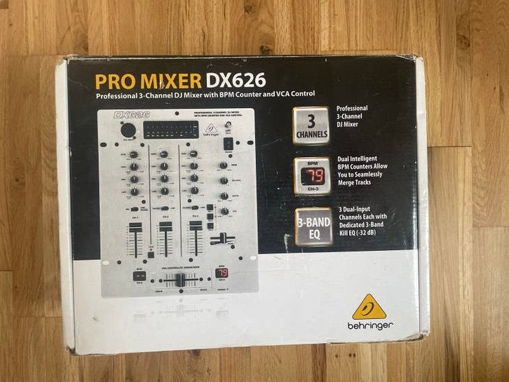 Behringer Pro Mixer DX626 DJ Mixer met BPM Counter, Ophalen of Verzenden, Zo goed als nieuw, Dj-set, Behringer