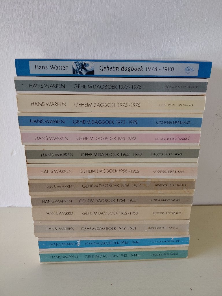 Geheime Dagboeken van Hans Warren van 1942 - 1980, Boeken, Ophalen, Zo goed als nieuw, Nederland, Hans Warren
