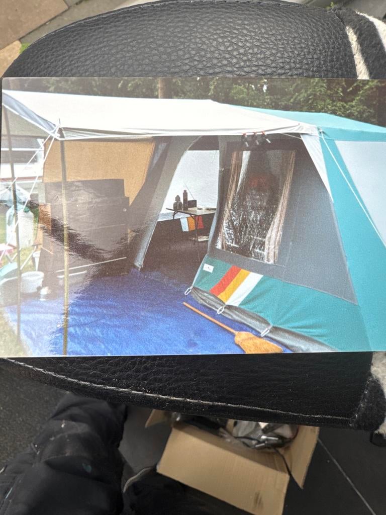 Ruime vendex tent  voor 4-5 personen, katoen met luifel, Caravans en Kamperen, Tenten, Ophalen of Verzenden, Gebruikt, Tot en met 5