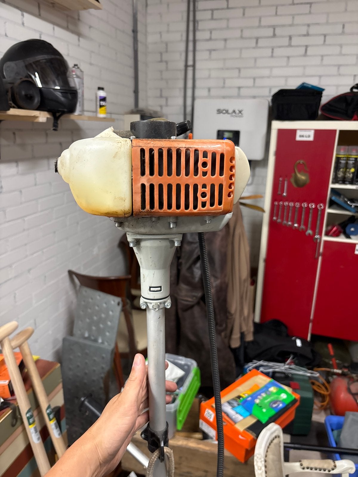 Bosmaaier Benzine - Krachtige Grastrimmer, Ophalen of Verzenden, Gebruikt, 30 tot 50 cm, Benzine