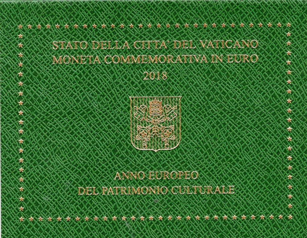 2 euro Vaticaan 2018 in BU Blister - Cultureel Erfgoed, Verzenden, Vaticaanstad, 2 euro, Losse munt