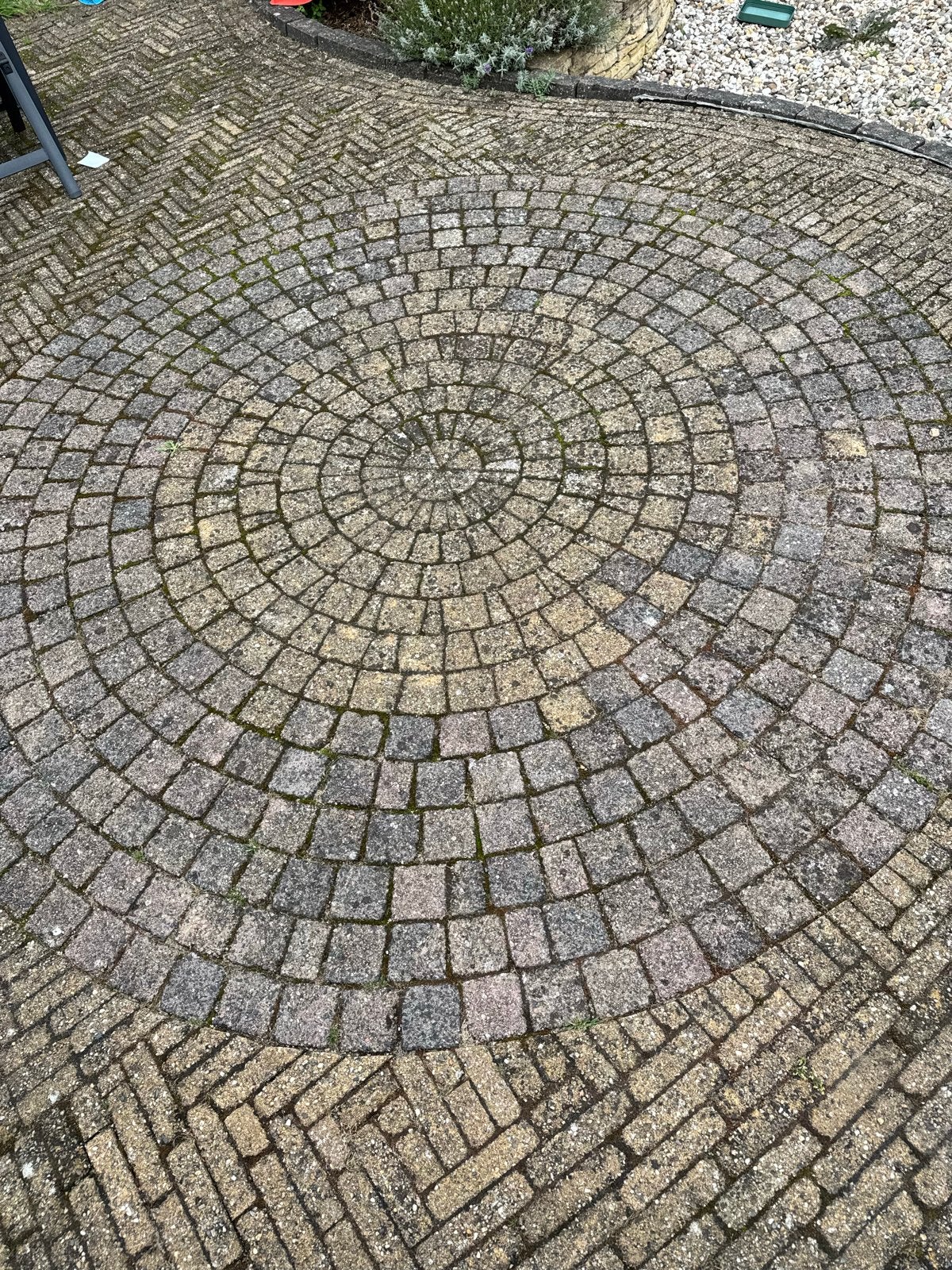 Cirkel bestrating 180 cm diameter - Zelf uithalen, Tuin en Terras, Ophalen, Gebruikt, Klinkers, Minder dan 5 m²