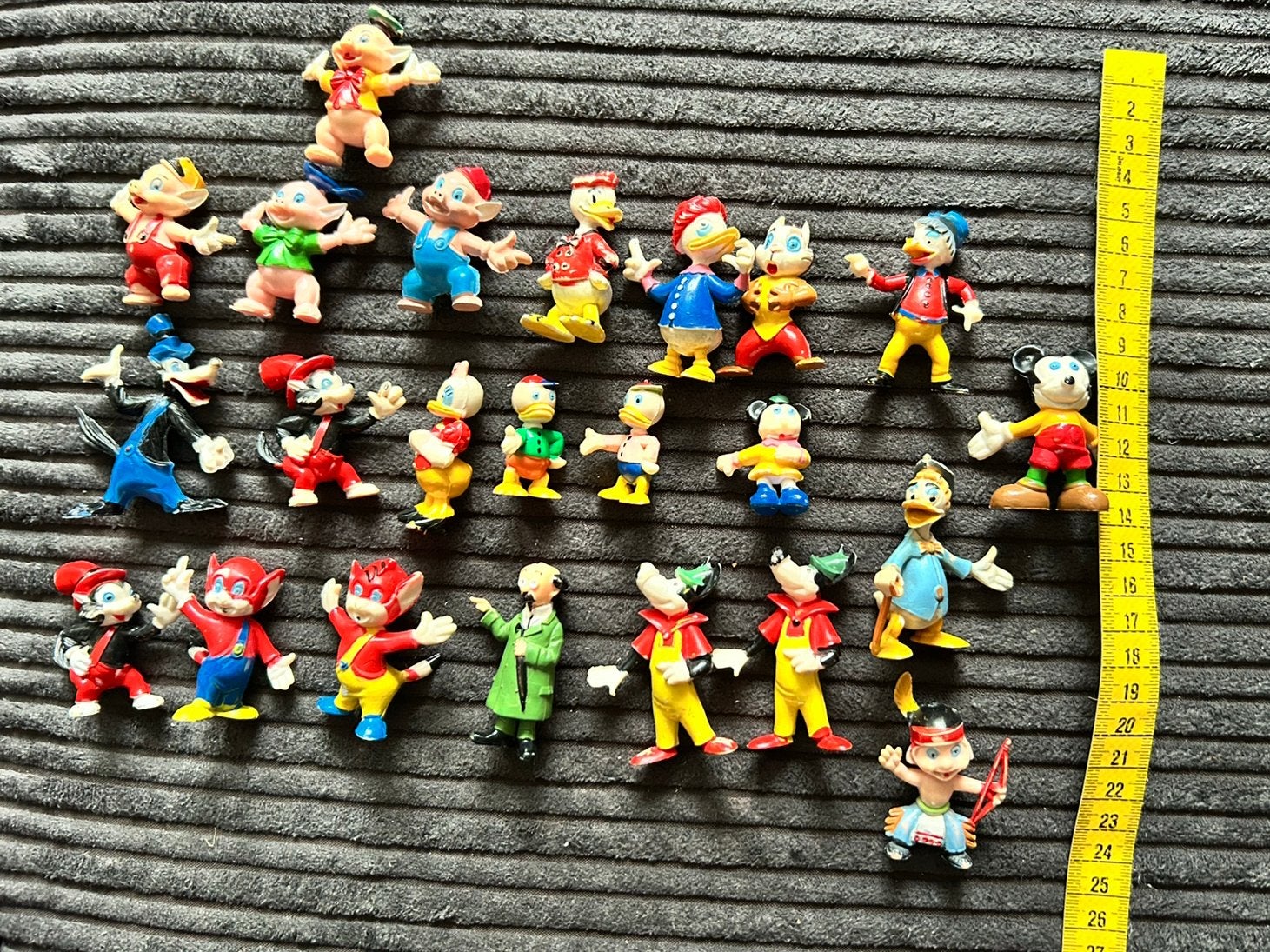 23 vintage PVC- figuurtjes Disney Heimo jaren 60/70, Verzamelen, Ophalen of Verzenden, Zo goed als nieuw
