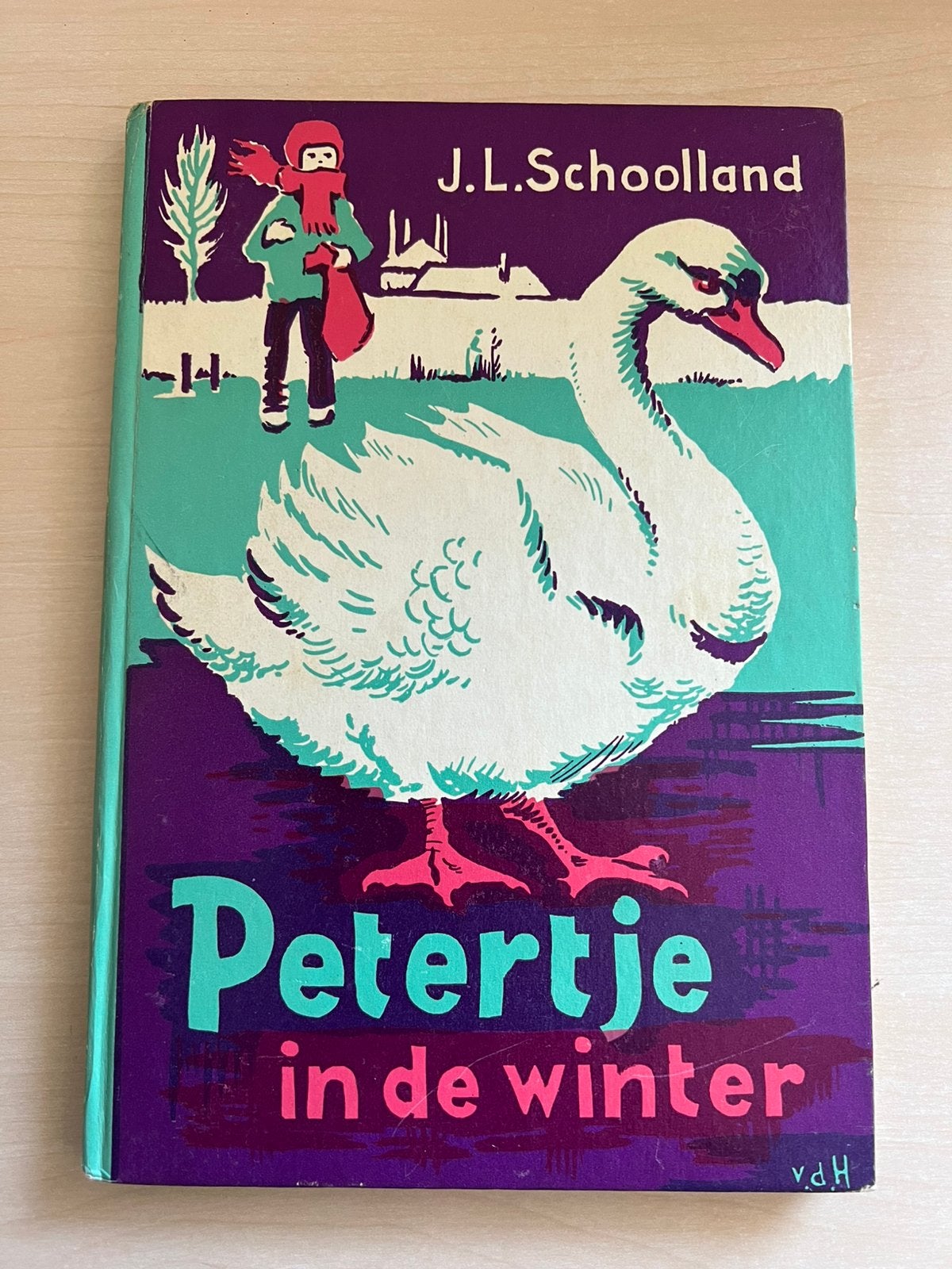 Petertje in de winter door J. L. Schoolland, Antiek en Kunst, Ophalen of Verzenden