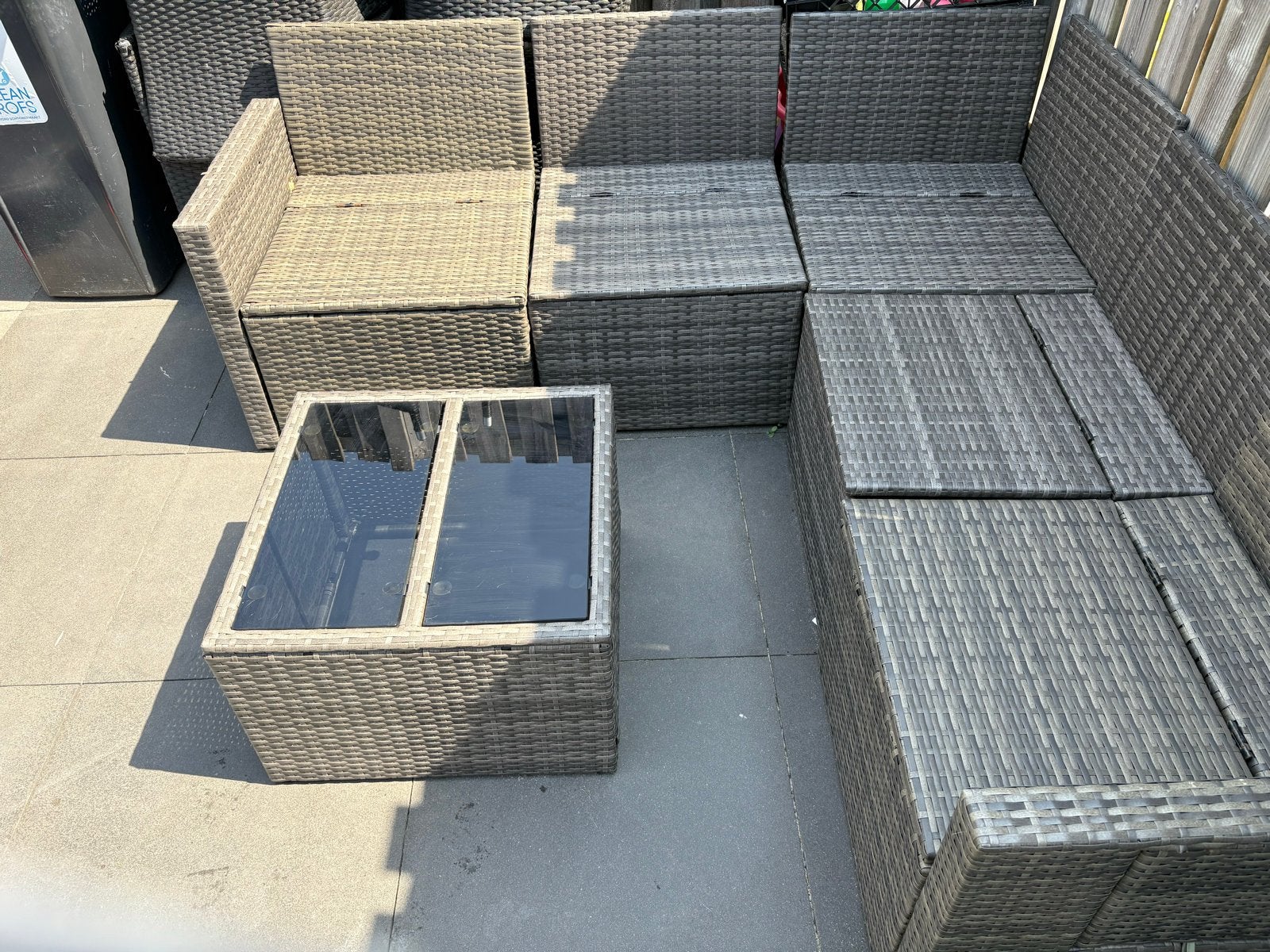 Loungeset, Ophalen, Zo goed als nieuw, Loungeset, Wicker