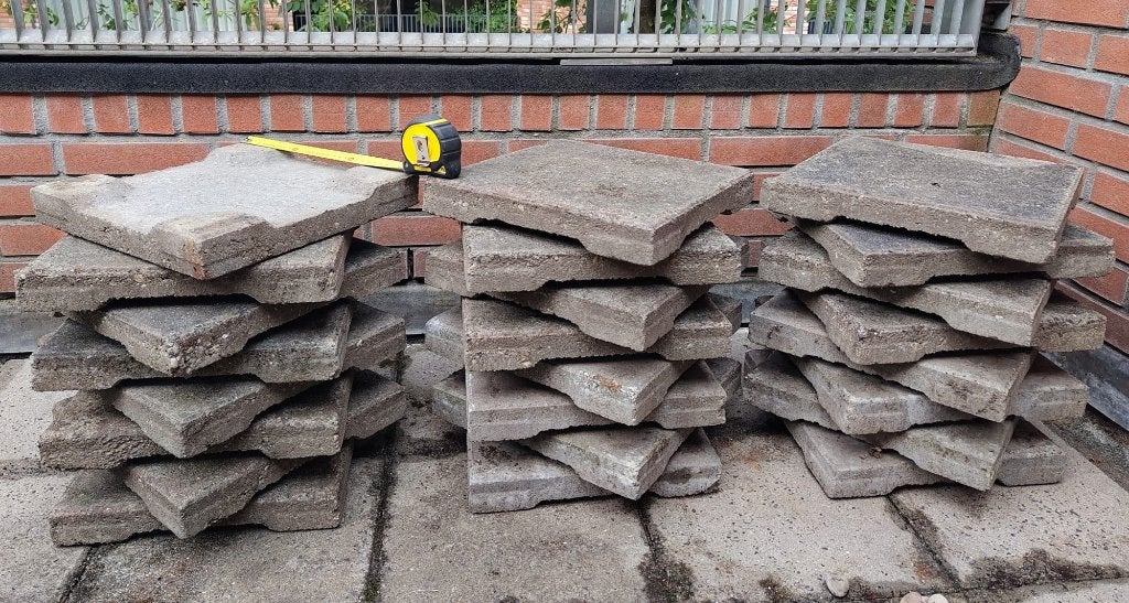 betontegels voor balkon, dakterras of tuin, Tuin en Terras, Ophalen, Gebruikt, Minder dan 5 m², Beton