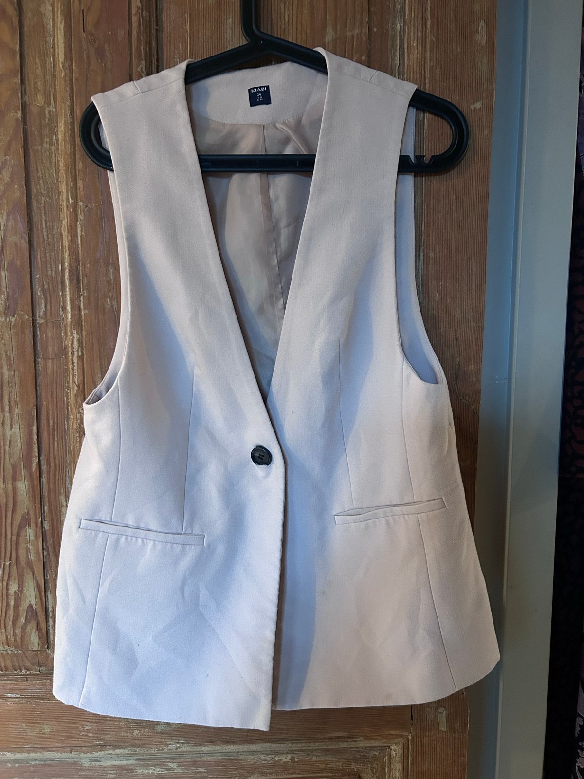Kiabi dames gilet maat 34 - Beige, Ophalen of Verzenden, Gedragen, Maat 34 (XS) of kleiner, Beige