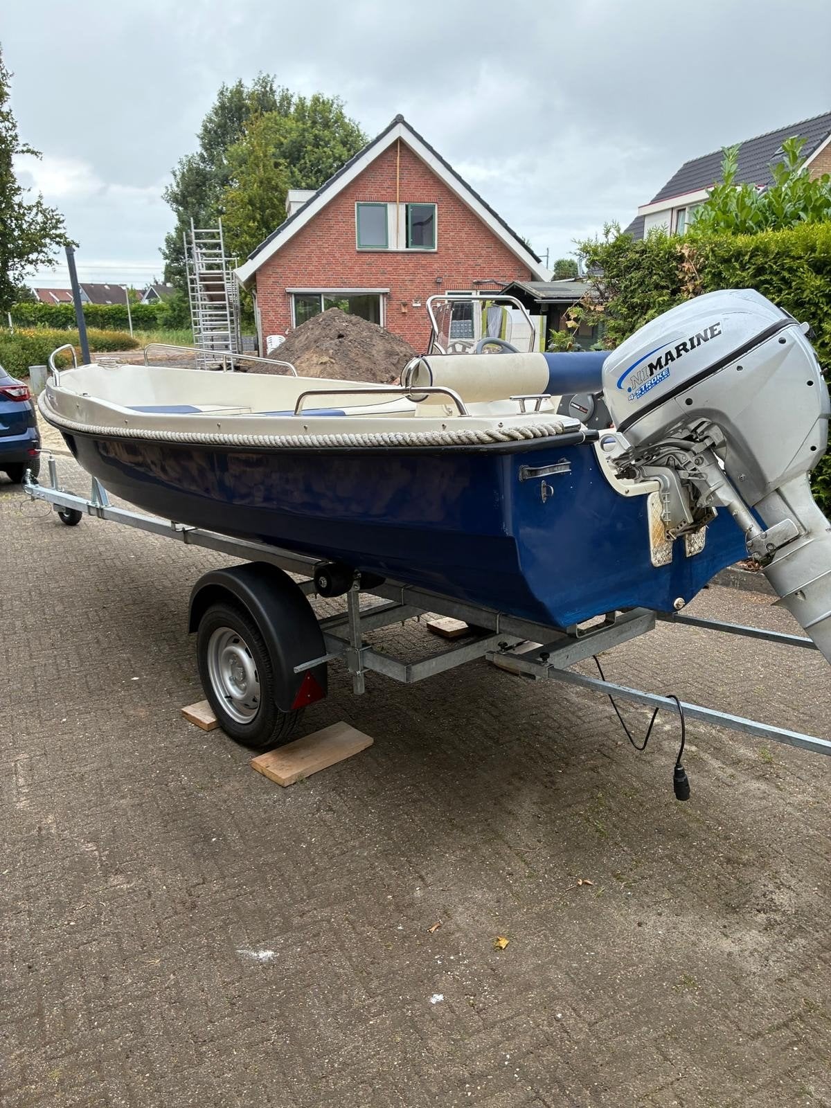 Mooie boot Roxa 430 te koop, Watersport en Boten, 10 tot 30 pk, 15 pk, Ophalen of Verzenden, Viertaktmotor