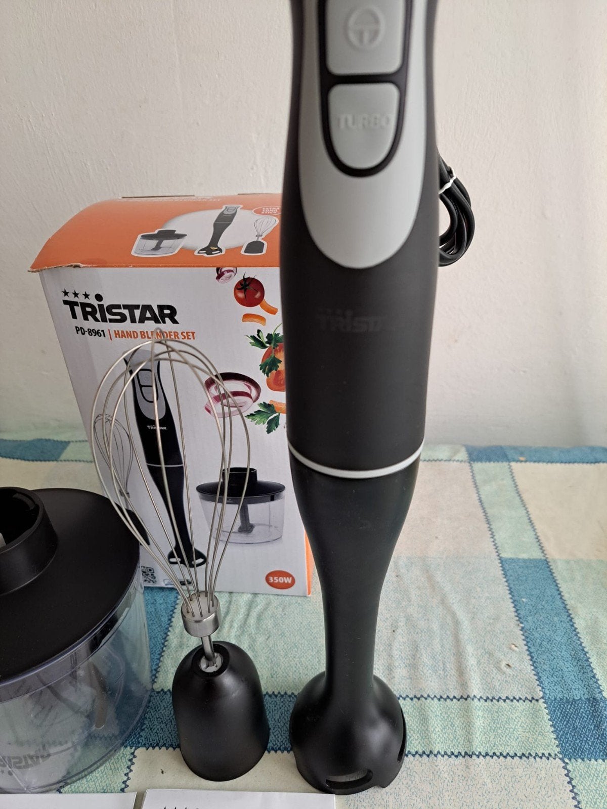 TRISTAR PD-8961 Hand blender completeset, Witgoed en Apparatuur, Ophalen of Verzenden, Zo goed als nieuw