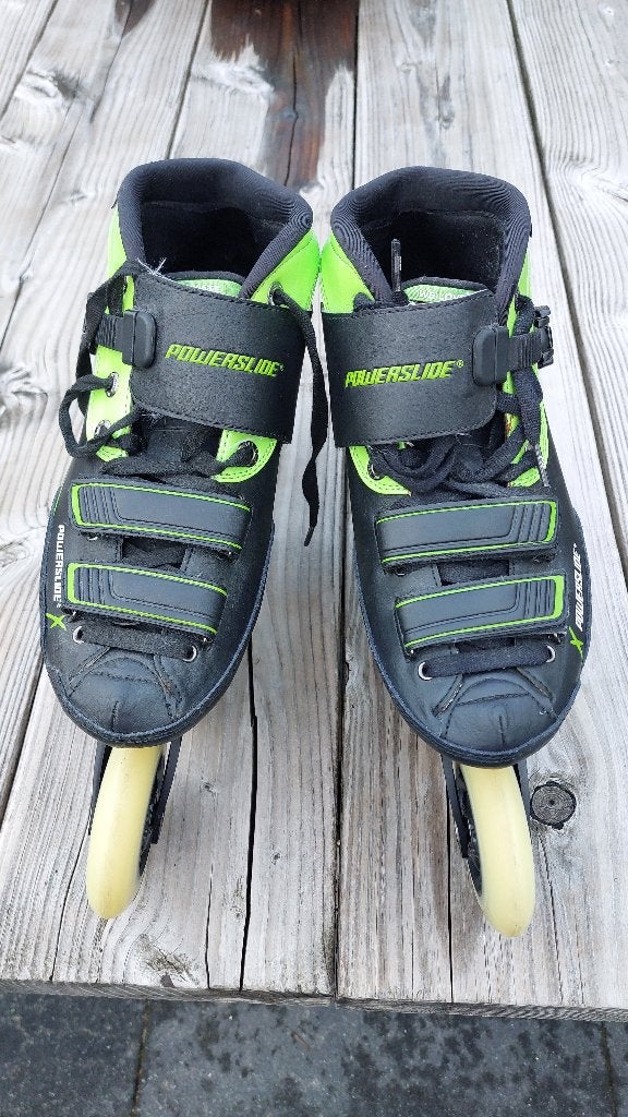 Powerslide X skate men green, Sport en Fitness, Skeelers, Ophalen, Heren, Zo goed als nieuw, Inline skates 4 wielen