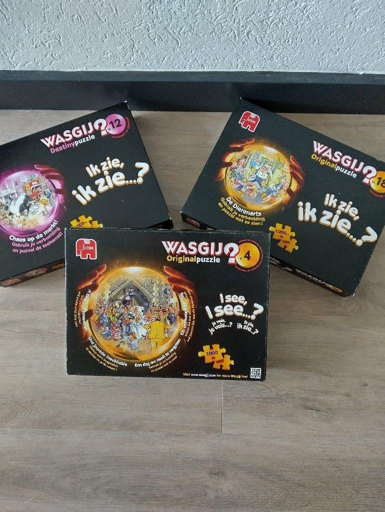 Wasgij puzzels ik zie ik zie 1000 stukjes!, Ophalen, 500 t/m 1500 stukjes, Zo goed als nieuw, Legpuzzel