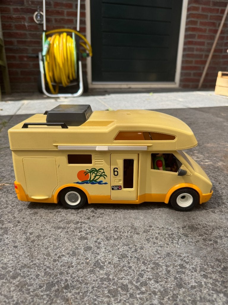 Playmobil camper compleet met toebehoren, Kinderen en Baby's, Speelgoed | Playmobil, Ophalen, Gebruikt, Complete set, Voertuig