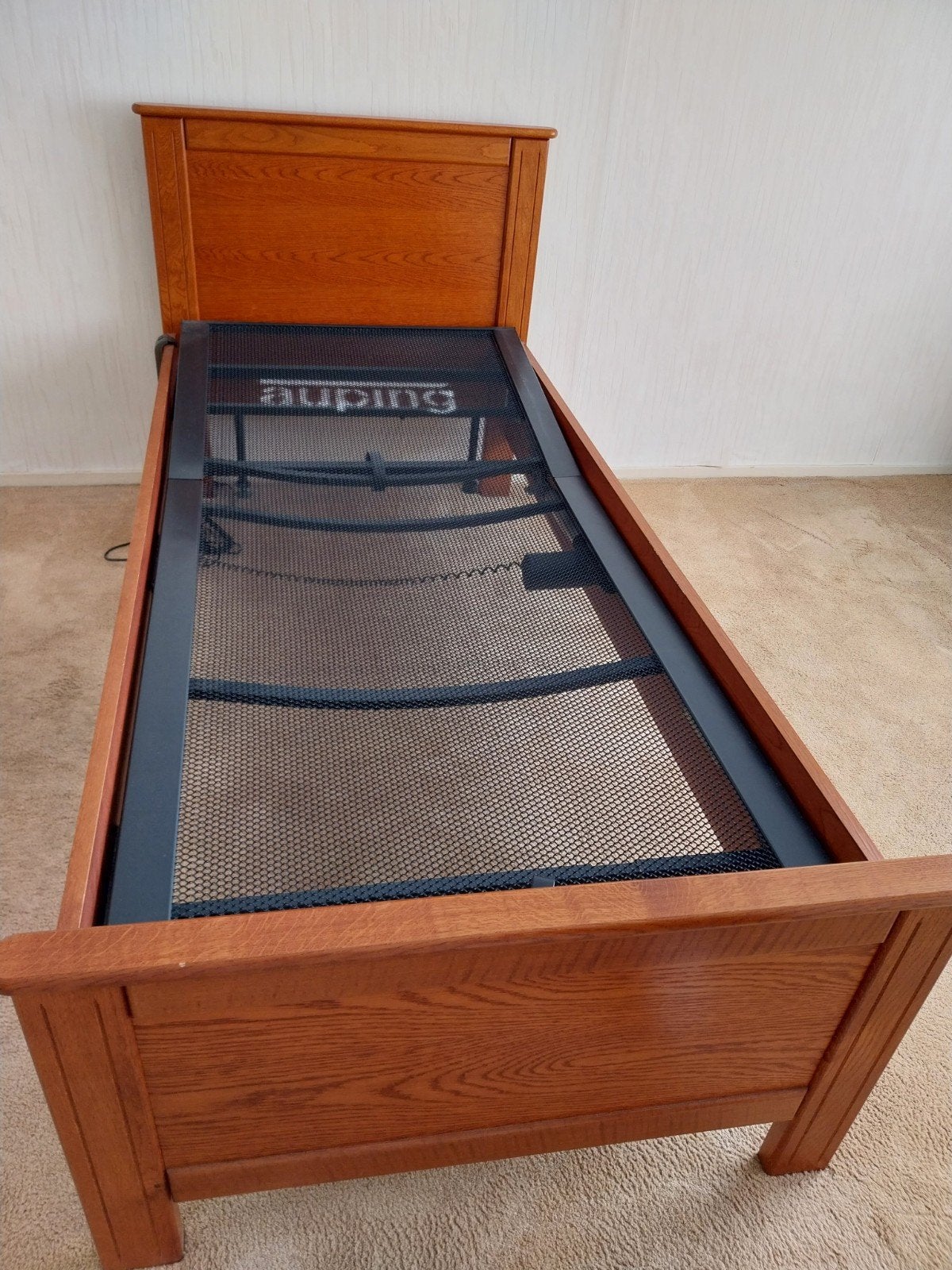 Auping 1 persoonsbed, Ophalen, Verstelbaar, 90 cm, Eenpersoons