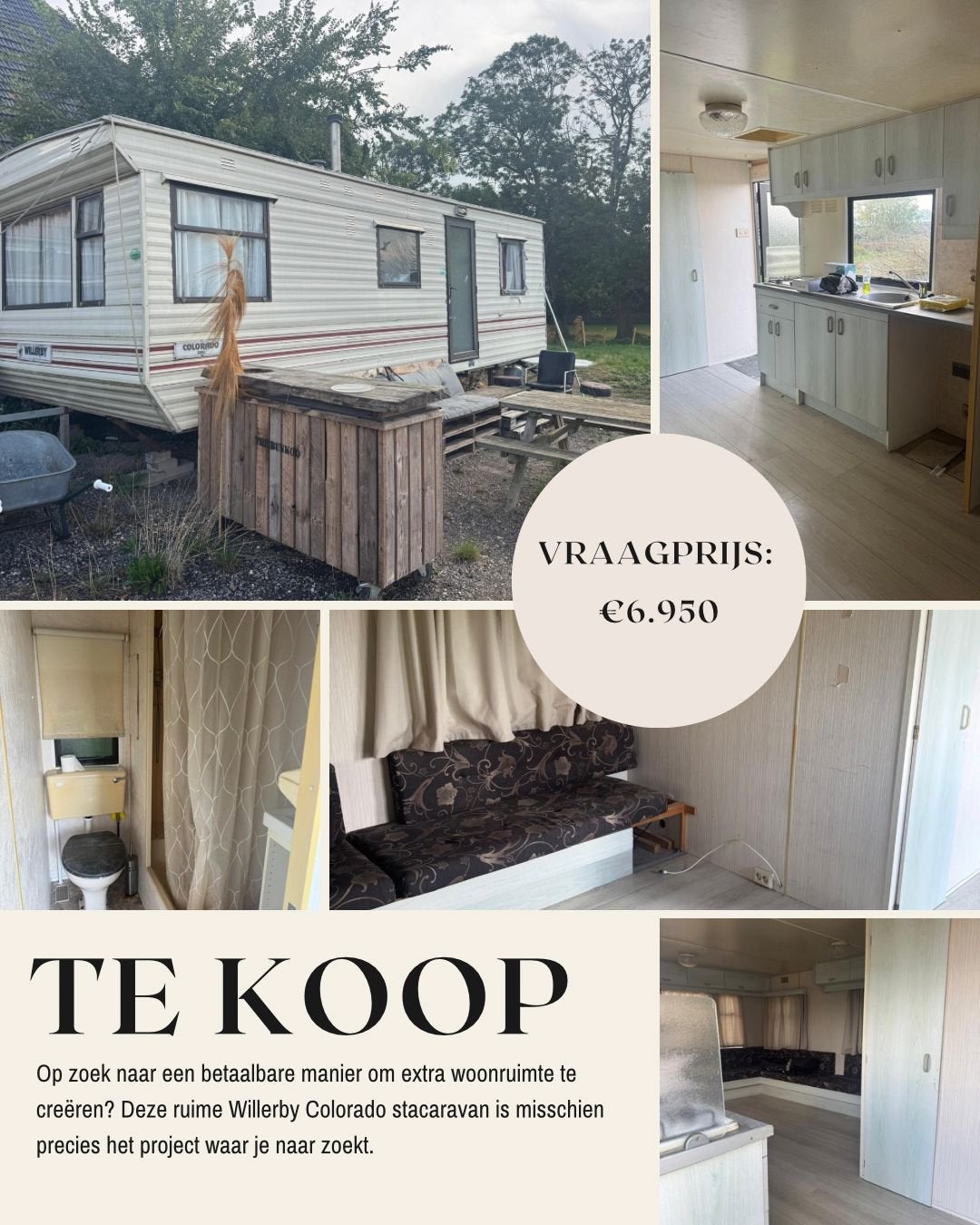 Stacaravan met enorm Tiny Home potentieel, Amsterdam