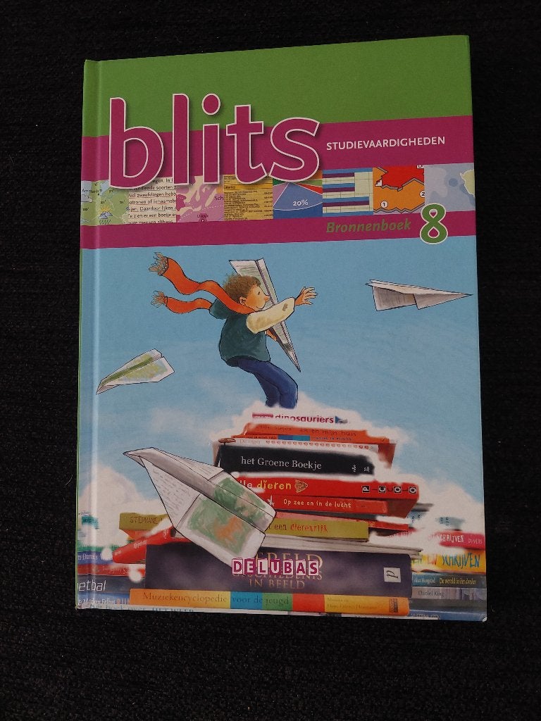 Blits studievaardigheden , bronnenboek groep 8, Verzenden, Zo goed als nieuw, Overige niveaus, Nederlands