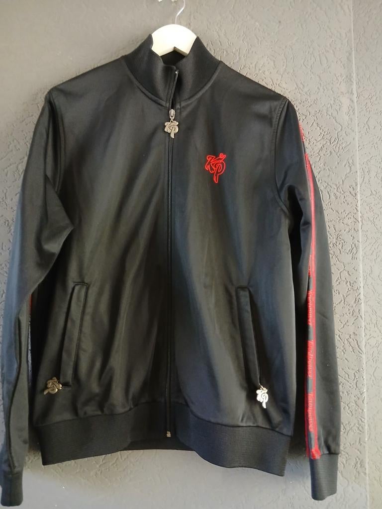 Knolpower jack zwart met rode biezen - Maat L, Maat 52/54 (L), Zwart, Zo goed als nieuw, Knolpower
