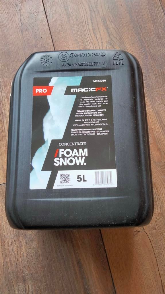 MagicFX Foam/Snow Concentraat 5L, Ophalen of Verzenden, Nieuw
