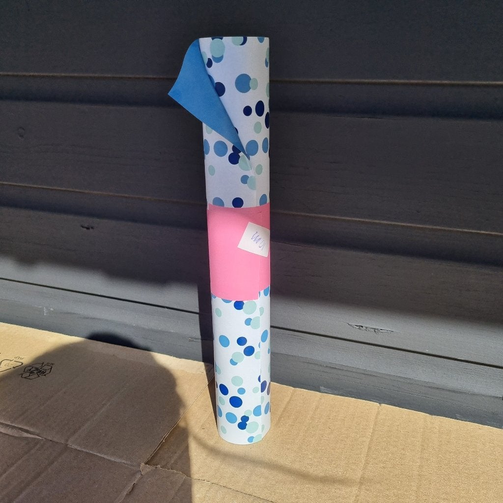 Cadeaupapier stippen dots confetti papier rol inpakpapier, Diversen, Verzenden, Nieuw