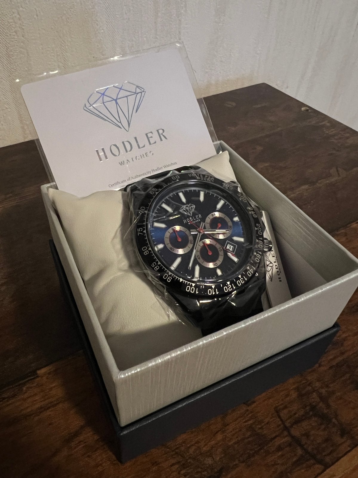 Hodler Horloge Black&Blue Nieuwprijs 599,-, Ophalen of Verzenden, Overige merken