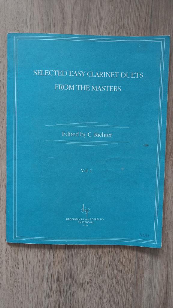 Klarinet bladmuziek, Ophalen of Verzenden, Gebruikt, Hout