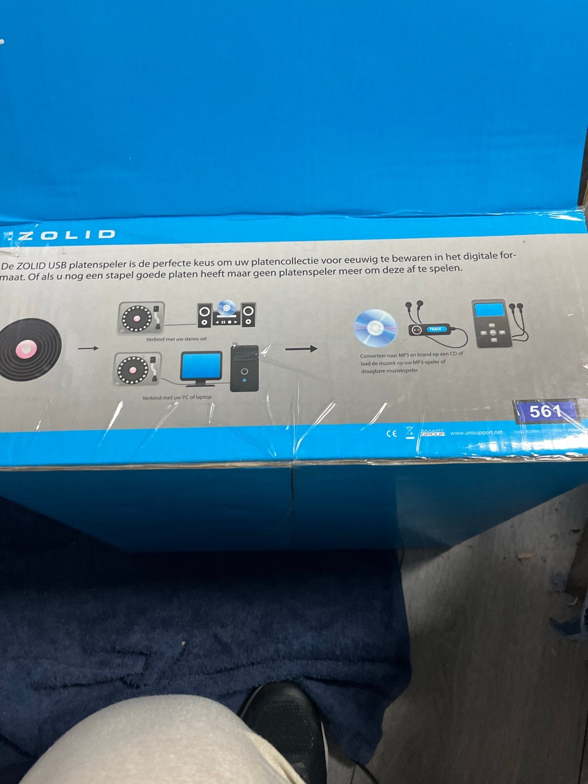 Zolid USB Platenspeler - Nieuw in doos, Overige merken, Nieuw, Ophalen of Verzenden, USB-aansluiting