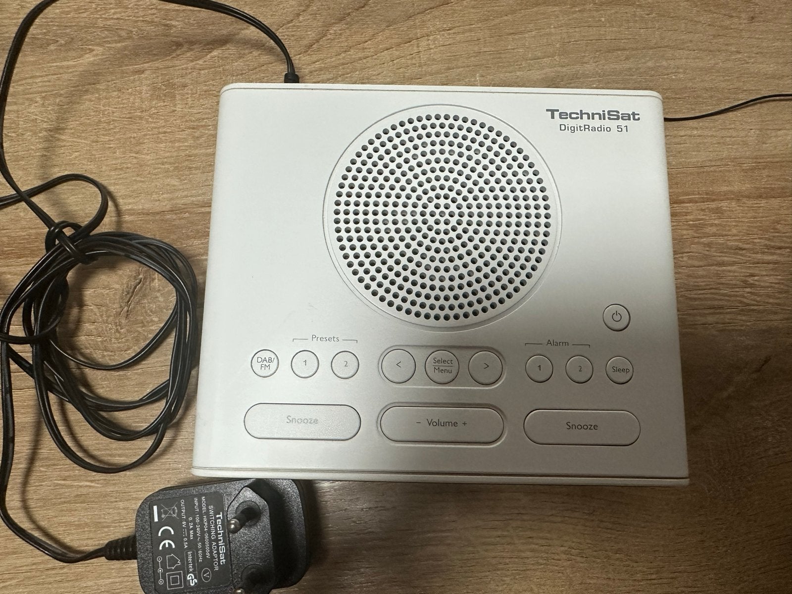 TechniSat DigitRadio 51 DAB+ Radio - Wit, Ophalen of Verzenden, Gebruikt, Radio