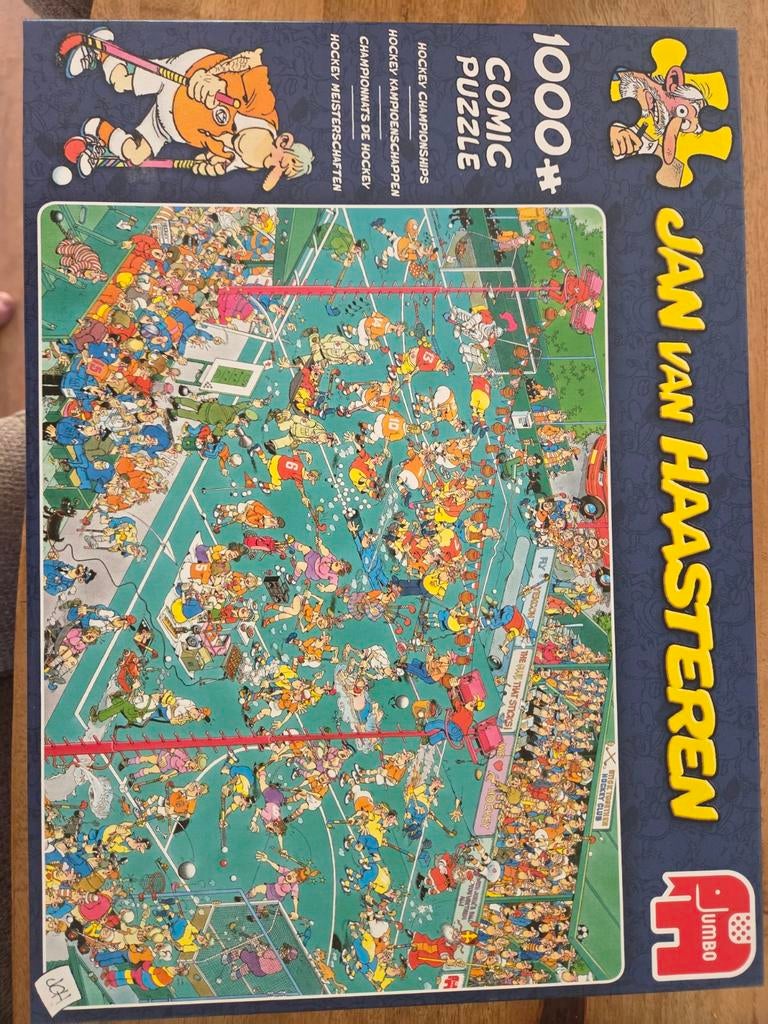 Jan van Haasteren Hockey Kampioenschappen 1000 stukjes, Ophalen of Verzenden, 500 t/m 1500 stukjes, Zo goed als nieuw, Legpuzzel