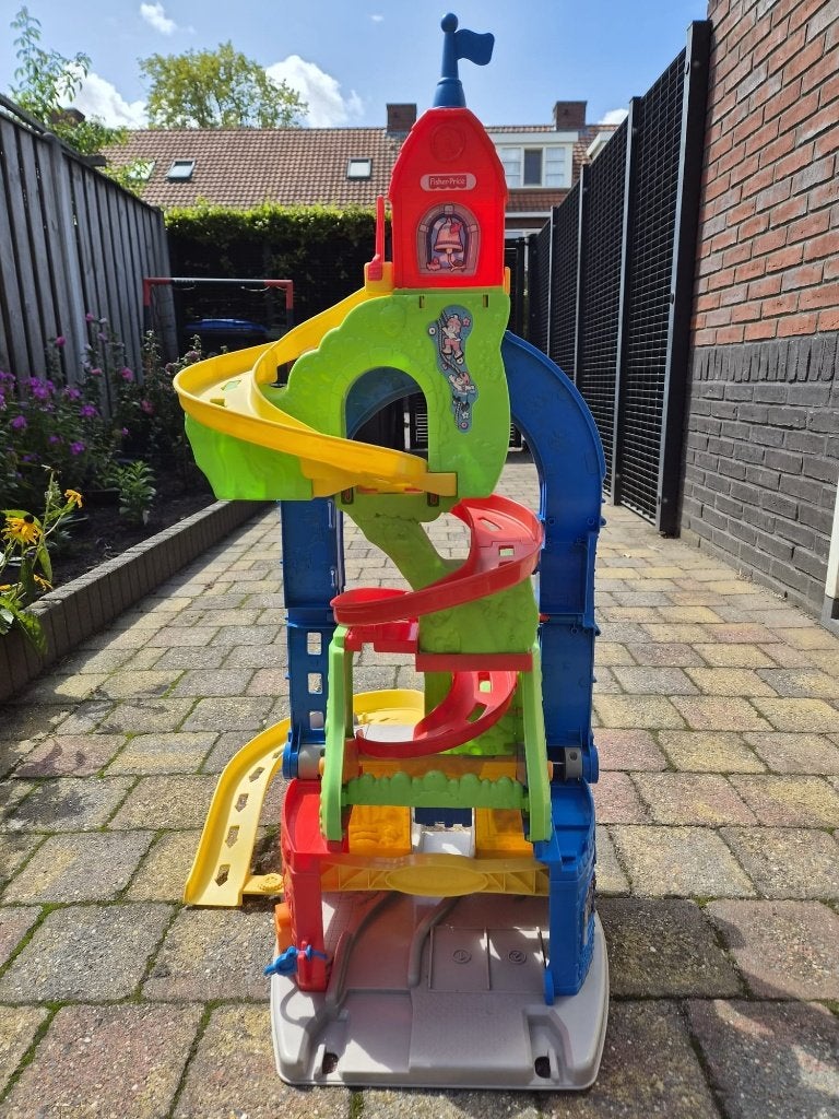FISHER-PRICE LP ZIT EN STA RACEBAAN, Ophalen, Gebruikt, Speelset