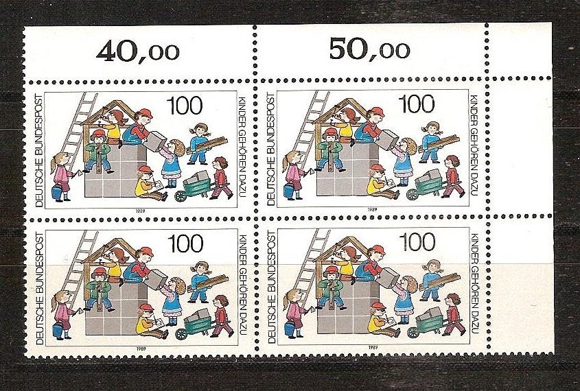BRD 1435 postfris blok van 4 e.a. blokken van 4, Ophalen of Verzenden, BRD, Postfris